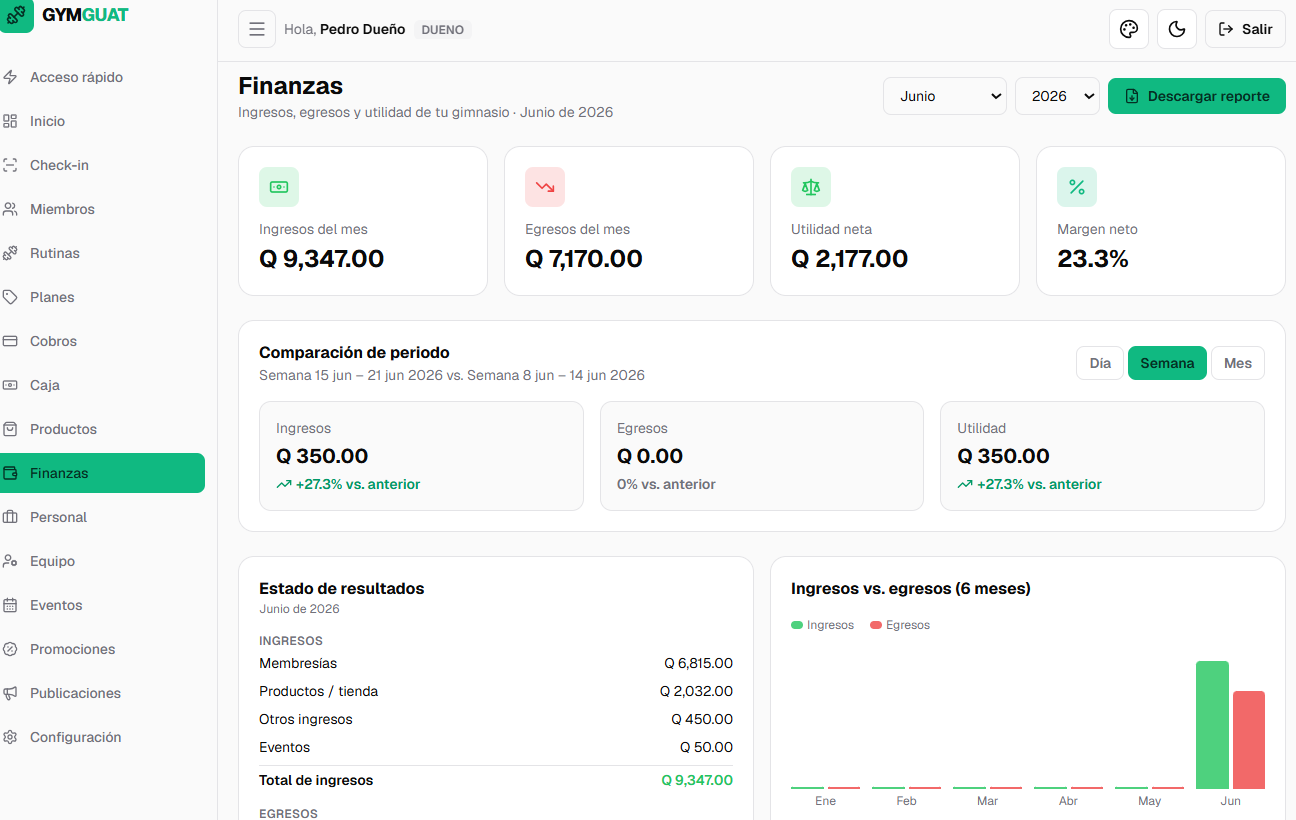Finanzas y caja